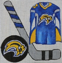 R554 - Hockey Uniform Blue and Yellow