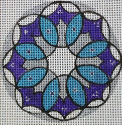 R556 - Kaleidoscope - Blue, Purple and White