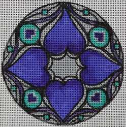 R567 - Kaleidoscope - Gray, Purple and Turquoise