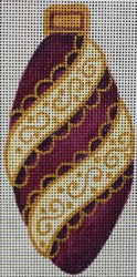 R603 - Purple and Gold Ornament