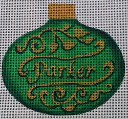 R614 - Green and Gold Ornament