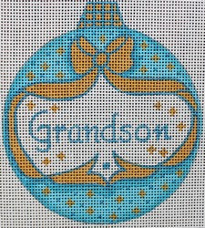 R624 - Turquoise and Gold Ornament with Bow