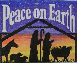 R642 - Peace on Earth with Manger Scene