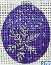 R666 - Purple and Silver Ornament