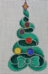 R677 - Green Tree with Colorful Ornaments