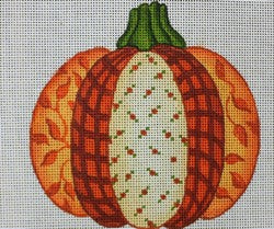 R756 - Orange Patchwork Pumpkin