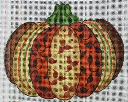 R758 - Brown Patchwork Pumpkin