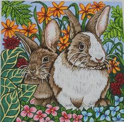 R945 - Bunnies in a Spring Field