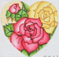 R961 - Heart with Flowers