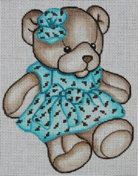 R993 - Gray Bear with Turquoise