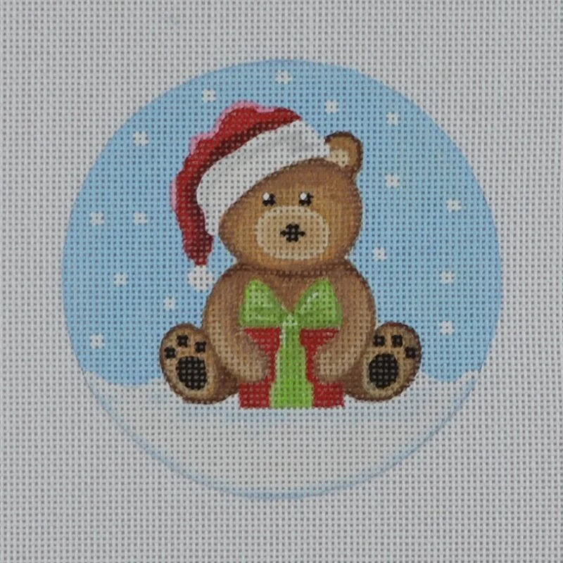 BB13 - Brown Santa Bear w/ Present