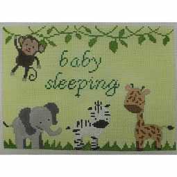 KK-SG31B - Baby Sleeping Jungle on Yellow