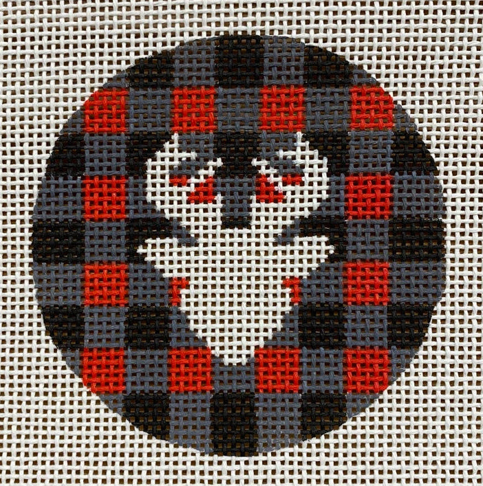 SI240A - Deer on Red and Black Check Round