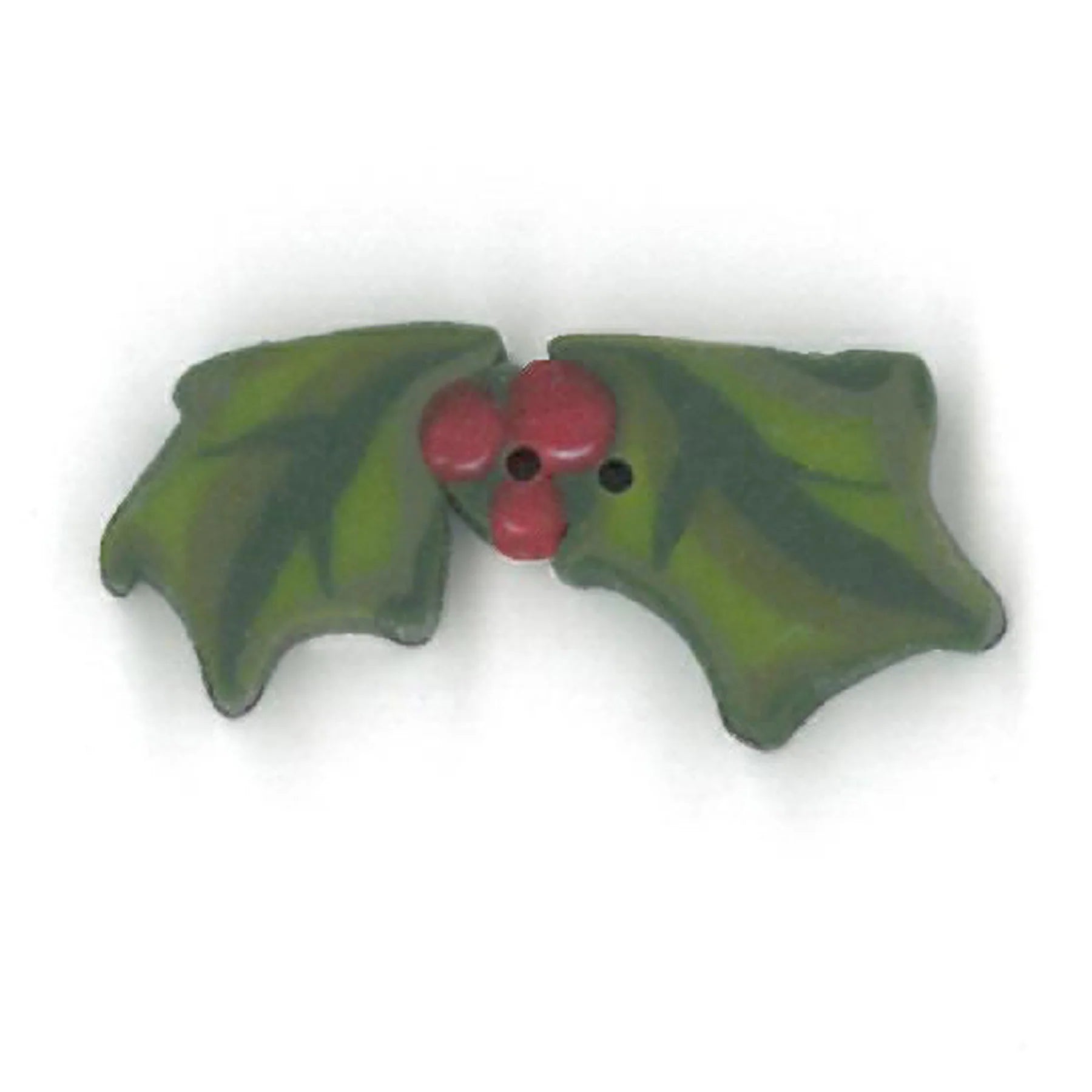 Small Holly Sprig Button