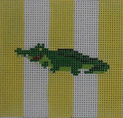 KK-SS1 -  Gator on Yellow and White Stripes