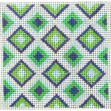 KK-SS39 - Blues and Greens Diamond Square