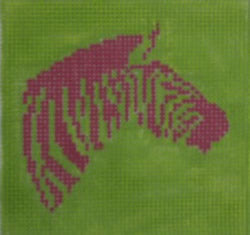 KK-SS8 - Zebra Hot Pink on Lime Green