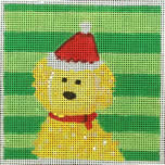 TC-T-429K - Yellow Doodle Santa Hat