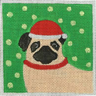 TC-T-429Q - Pug Santa Hat