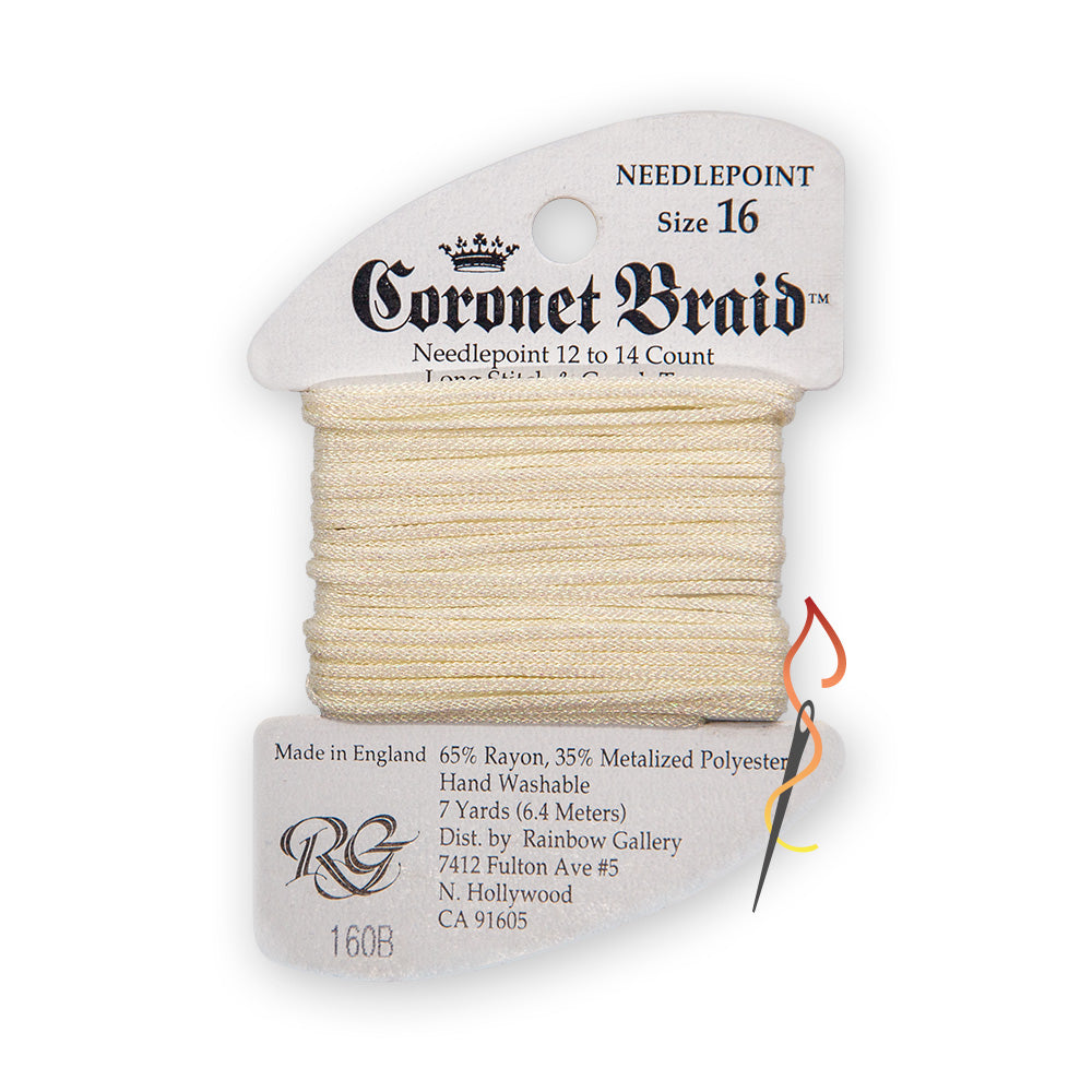 Coronet Braid #16 - White Pearl  160B & Additional Colors