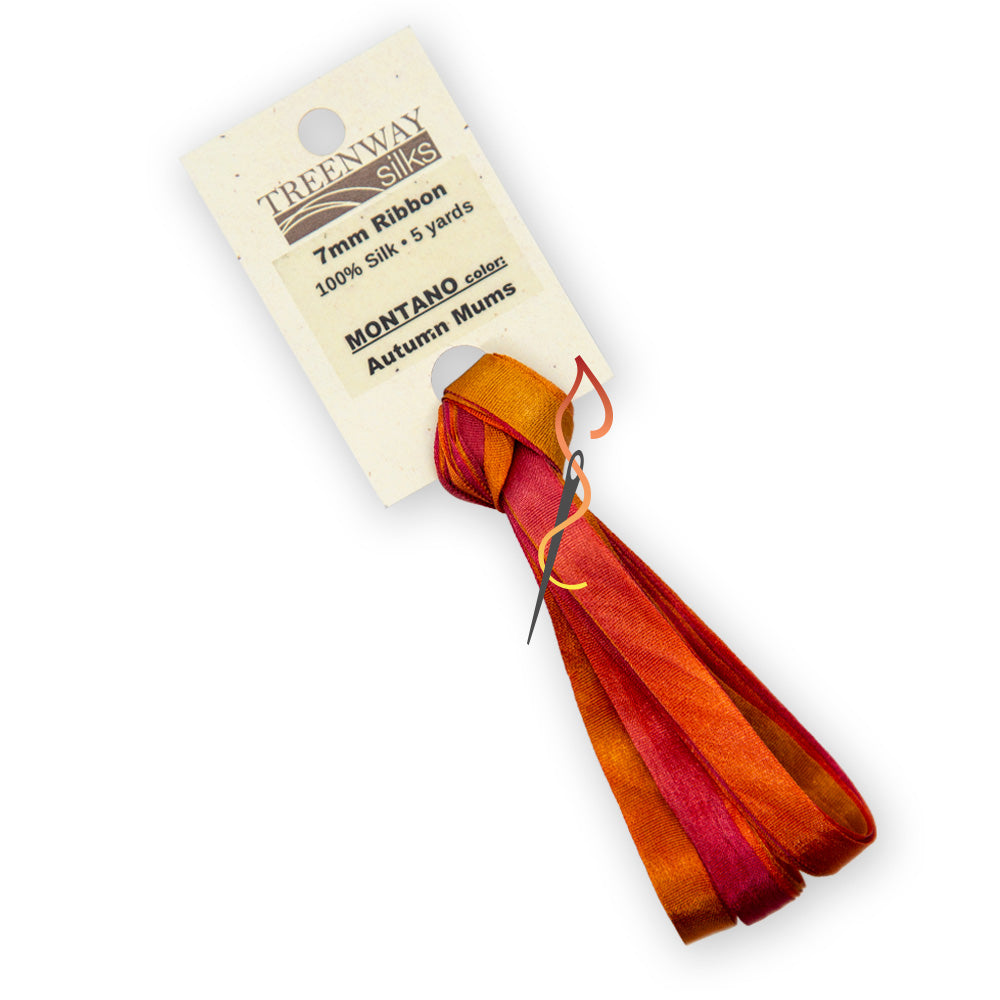 Treenway 7mm Silk Ribbon - Montano