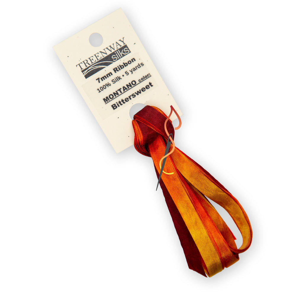 Treenway 7mm Silk Ribbon - Montano