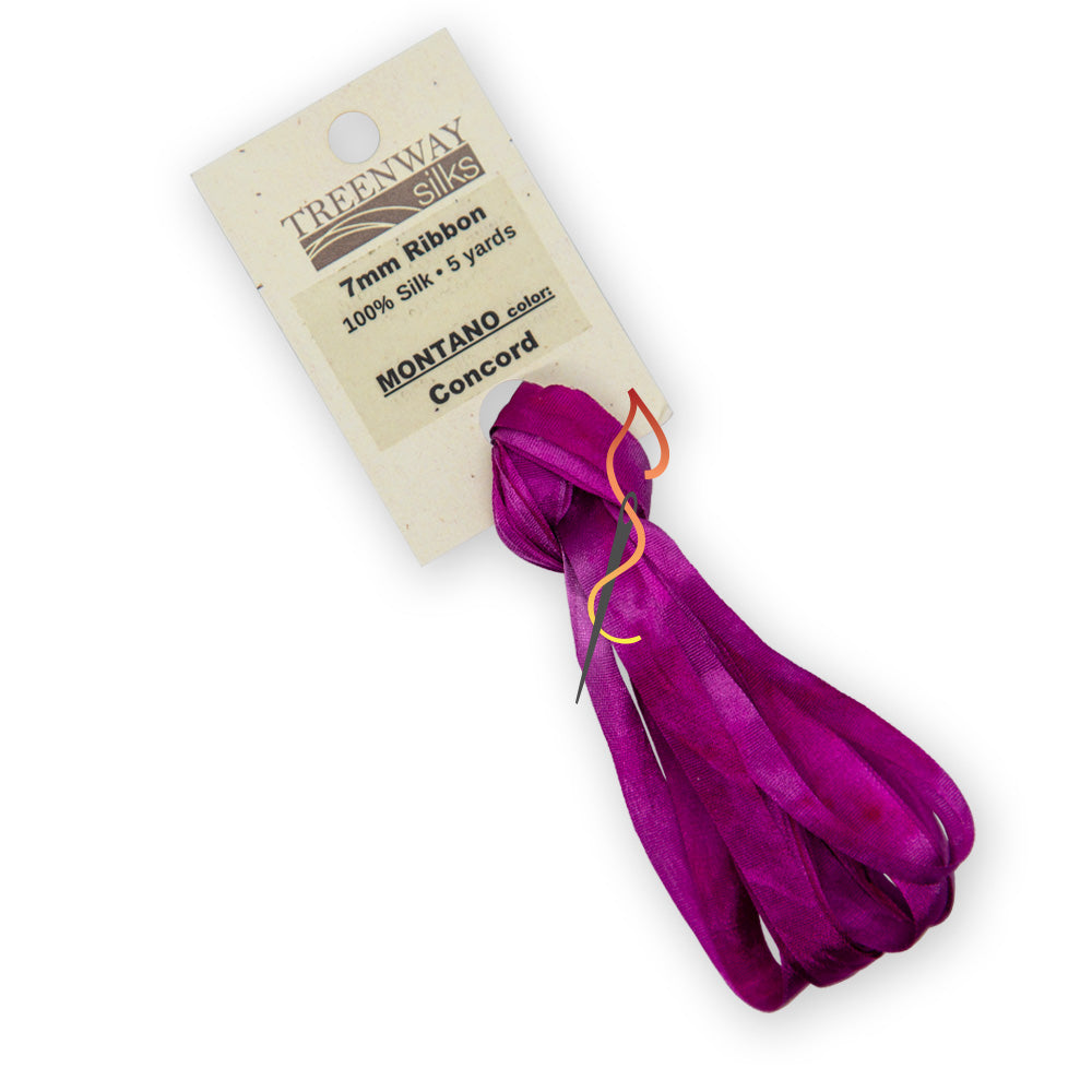 Treenway 7mm Silk Ribbon - Montano