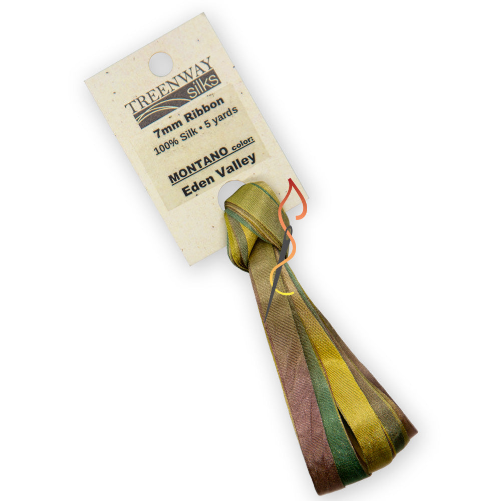 Treenway 7mm Silk Ribbon - Montano