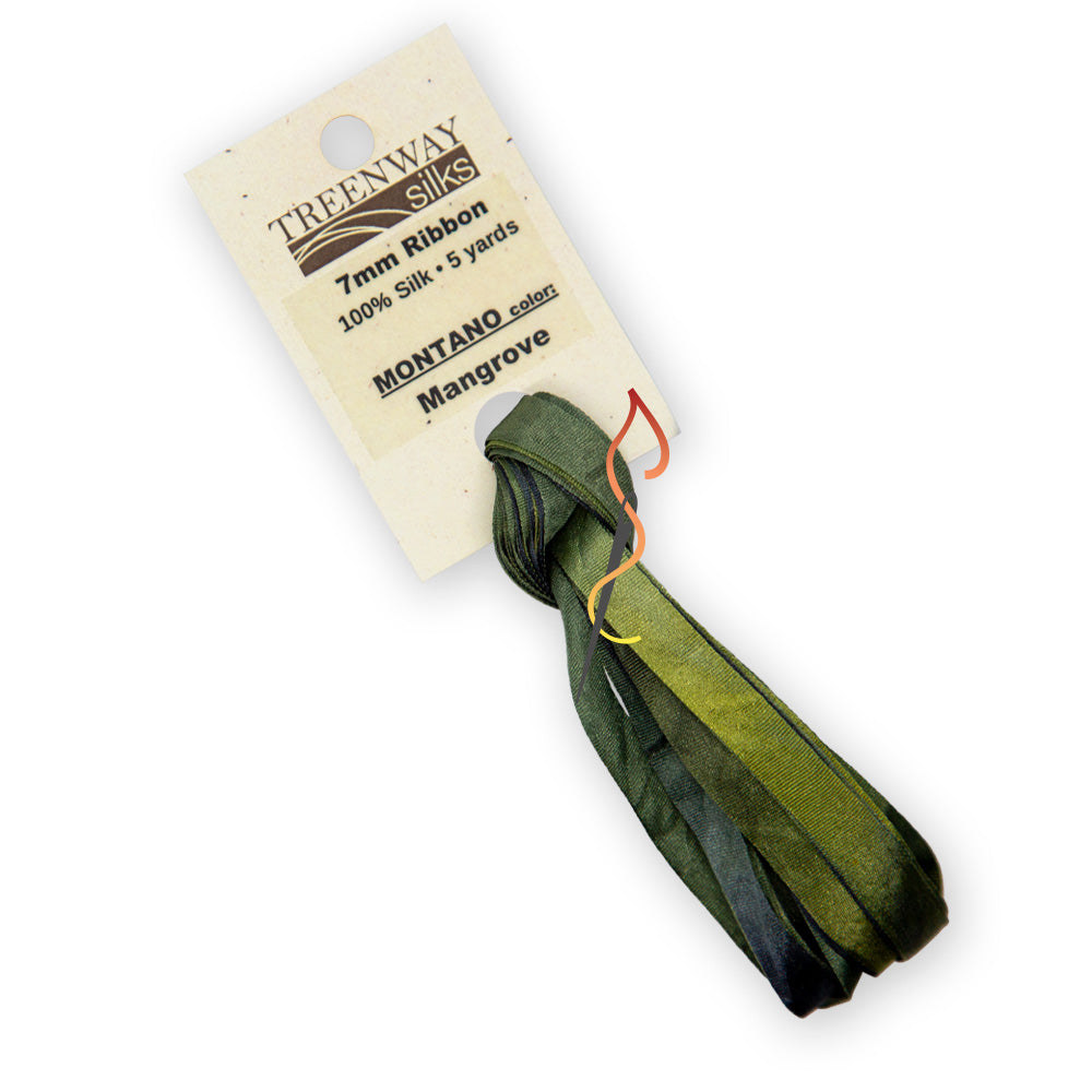 Treenway 7mm Silk Ribbon - Montano