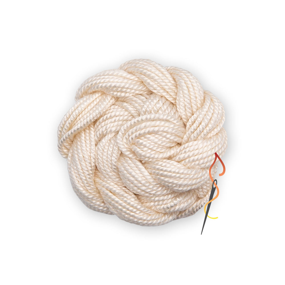 Treenway Tranquility, Shinju, & 2mm silk ribbon - White