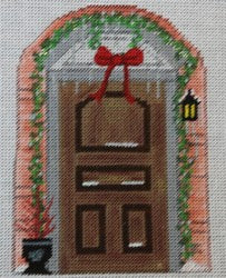 WS739M - Brown Door Apricot Ornament