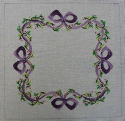 WS794A -  Purple Ribbon Floral Sampler