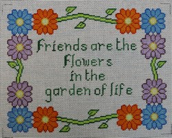 WS866 -  Friends Are Flowers in a Garden