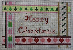 WS909 - Merry Christmas Ribbon Pillow