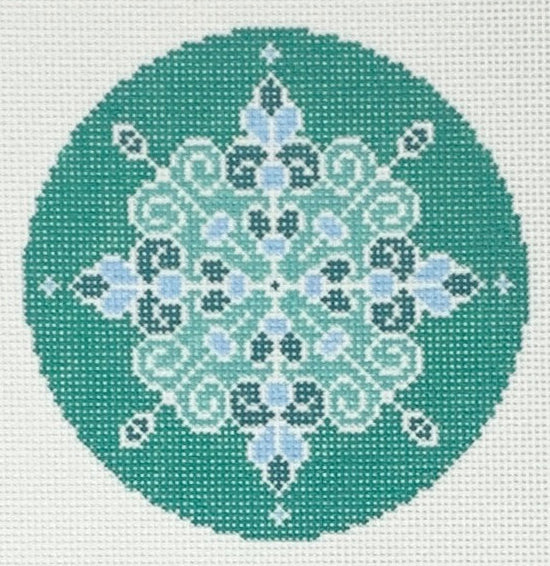 X-28 - Light Teal Snowflake